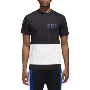 Adidas Men’s EQT Colorblock T-Shirt Graphite White | Size‎ Medium